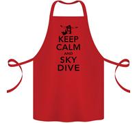 Keep Calm E Fai Paracadutismo Divertente Grembiule In Cotone 100% Biologico