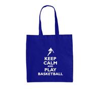 Keep Calm E Gioca A Basket - Borsa In Tela - Giocatore NBA Hobby Sport Amore