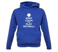Keep Calm E Gioca A Netball - Felpa Per Bambini Sport Giocatore Squadra Net Ball