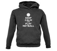 Keep Calm E Gioca A Netball - Felpa Per Bambini Sport Giocatore Squadra Net Ball