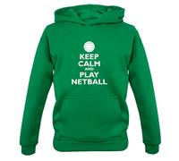Keep Calm E Gioca A Netball - Felpa Per Bambini Sport Giocatore Squadra Net Ball