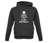 Keep Calm E Gioca A Netball - Felpa Per Bambini Sport Giocatore Squadra Net Ball