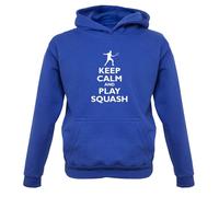 Keep Calm E Gioca A Squash - Felpa Per Bambini - Racchetta Da Sport Racquetball