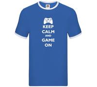 Keep Calm E Gioca - Ringer Uomo - Console Da Gioco Nerd Geek