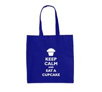 Keep Calm E Mangia Un Cupcake - Borsa In Tela - Cake Food Bake Baker Baking