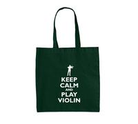 Keep Calm E Suona Il Violino - Borsa In Tela - Musicista Di Violino