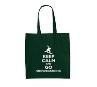 Keep Calm E Vai A Fare Snowboard - Borsa In Tela - Snowboarder