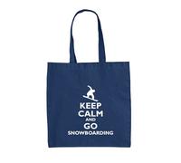 Keep Calm E Vai A Fare Snowboard - Borsa In Tela - Snowboarder