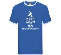 Keep Calm E Vai A Fare Snowboard - Ringer Uomo - Snowboarder
