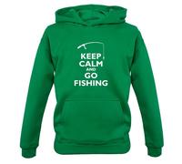 Keep Calm E Vai A Pesca - Felpa Per Bambini - Pescatore Pesce Angler
