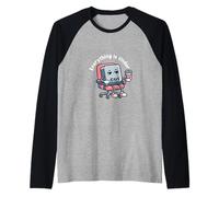 Keep Calm Everything is Under Ctrl Witty Tech Tee Maglia con Maniche Raglan