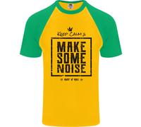 Keep Calm & Fai Un Po' Di Rumore Rock N Roll Maglietta A Maniche Corte Da Uomo