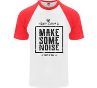 Keep Calm & Fai Un Po' Di Rumore Rock N Roll Maglietta A Maniche Corte Da Uomo