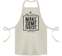 Keep Calm & Fare un Tocco Di Rumore Rock N Roll Cotone Grembiule 100% Biologico