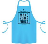 Keep Calm & Fare un Tocco Di Rumore Rock N Roll Cotone Grembiule 100% Biologico