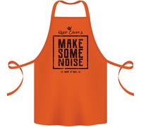 Keep Calm & Fare un Tocco Di Rumore Rock N Roll Cotone Grembiule 100% Biologico