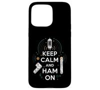 Keep Calm Ham On Radio Operator Amateur Radio Tube Custodia per iPhone 15 Pro Max