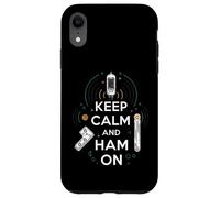 Keep Calm Ham On Radio Operator Amateur Radio Tube Custodia per iPhone XR