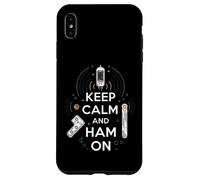 Keep Calm Ham On Radio Operator Amateur Radio Tube Custodia per iPhone XS Max