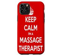 Keep Calm I Am A Massage Therapist Testo Bianco Custodia per iPhone 11 Pro