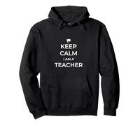 Keep calm I am a teacher Felpa con Cappuccio