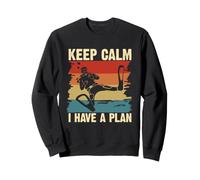Keep Calm I Have A Plan Divertente Immersione Snorkeling Umorismo Felpa