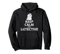 Keep Calm I'm A Detective Vintage Funny Spy Secret Agent Felpa con Cappuccio