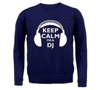Keep Calm I'M A Dj - Adulti Felpa/Maglione - Love Mixing Musica Disco Fantino