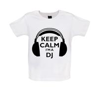Keep Calm I'M A Dj - Bambino T-Shirt / Body - Love Mixing Musica Disco Fantino