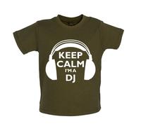 Keep Calm I'M A Dj - Bambino T-Shirt / Body - Love Mixing Musica Disco Fantino