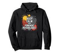 Keep Calm I'm A Forense Psicologo Felpa con Cappuccio