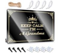 Keep Calm I'm A Grandma Unique Clean - Decorazione da parete in metallo, stile vintage, 20 x 30 cm