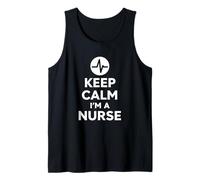 Keep Calm I'm A Nurse Bold Minimal Life Design Canotta