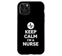 Keep Calm I'm A Nurse Bold Minimal Life Design Custodia per iPhone 11 Pro