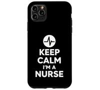 Keep Calm I'm A Nurse Bold Minimal Life Design Custodia per iPhone 11 Pro Max