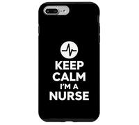 Keep Calm I'm A Nurse Bold Minimal Life Design Custodia per iPhone 7 Plus/8 Plus