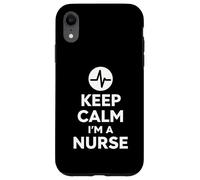 Keep Calm I'm A Nurse Bold Minimal Life Design Custodia per iPhone XR