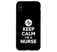 Keep Calm I'm A Nurse Bold Minimal Life Design Custodia per iPhone XS Max