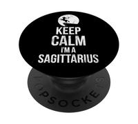 Keep Calm im a Sagittario PopSockets PopGrip Adesivo