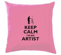 Keep Calm I'M An Artista - Cuscino - Pittore Arte Pittura Cavalletto Love