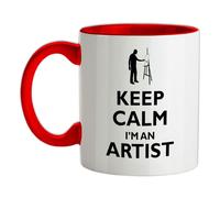 Keep Calm I'M An Artista - Tazza IN Ceramica - Pittore Arte Pittura Cavalletto