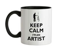 Keep Calm I'M An Artista - Tazza IN Ceramica - Pittore Arte Pittura Cavalletto