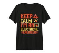 Keep Calm I'm An Electrician Engineer Electrical Job Titles Maglietta Premium