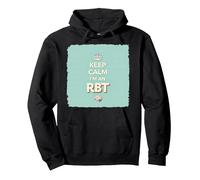 Keep Calm I'm An RBT Divertente Motto per terapisti comportamentali Felpa con Cappuccio, Unisex per Adulti, Nero, XXL