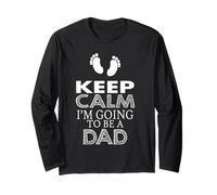 Keep Calm Im Going To Be A Dad Annuncio Maglia a Manica