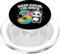 Keep Calm I'm Only 3 Funny 3rd Birthday Boys Girls PopSockets PopGrip per MagSafe