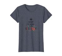 Keep Calm It's My Birthday Festive Crown, Compleanno Ragazza Maglietta, Donna, Pervinca, S