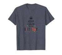 Keep Calm It's My Birthday Festive Crown, Compleanno Ragazza Maglietta, Uomo, Pervinca, XL