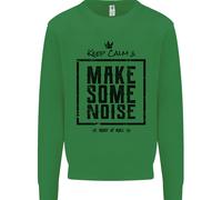 Keep Calm & Make Some Noise Rock N Roll Uomo Sweatshirt Jumper