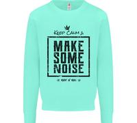 Keep Calm & Make Some Noise Rock N Roll Uomo Sweatshirt Jumper